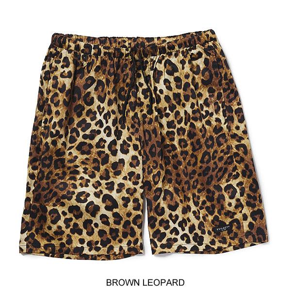 【Mサイズ】EVILACT イーブルアクト レオパード ハーフパンツ イーブルアクト ショートパンツ EVILACT LEOPARD EAZY SHORTS メンズ