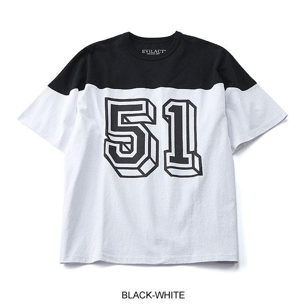イーブルアクト Tシャツ EVILACT 51 HOCKEY SS メンズ 半袖 オリジナル