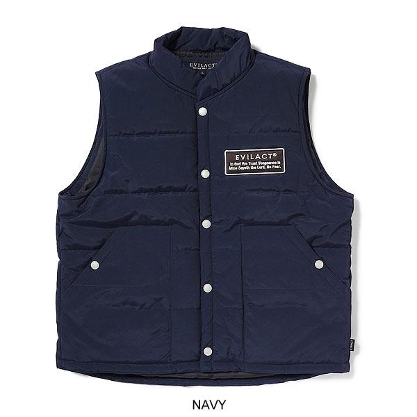 イーブルアクト ベスト EVILACT 2LAYER PD VEST メンズ 中綿ベスト