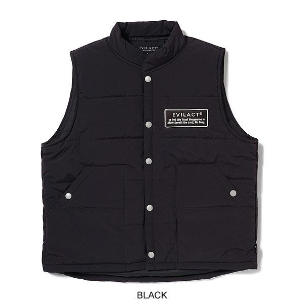 イーブルアクト ベスト EVILACT 2LAYER PD VEST メンズ 中綿ベスト