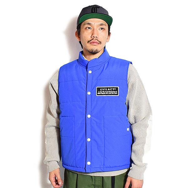 イーブルアクト ベスト EVILACT 2LAYER PD VEST メンズ 中綿ベスト