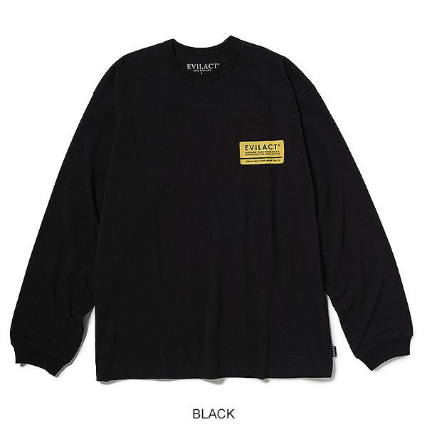 イーブルアクト Tシャツ EVILACT BOX LOGO LS メンズ シャツ ロンT 