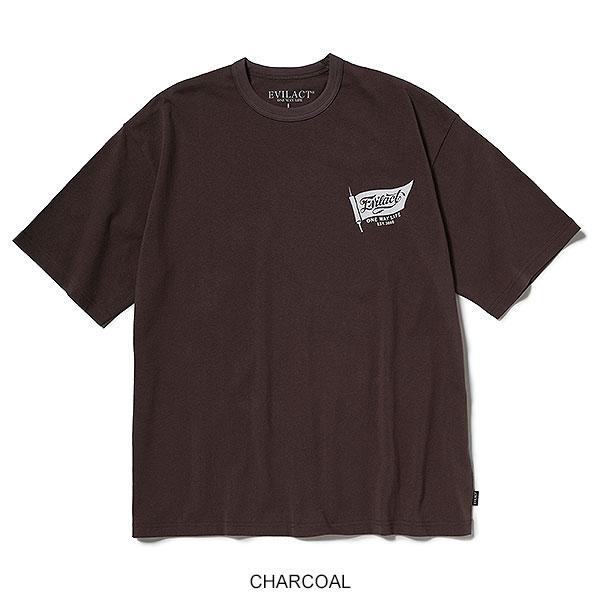 イーブルアクト Tシャツ EVILACT FLAG-261 SS メンズ 半袖 FLAG LOGO 