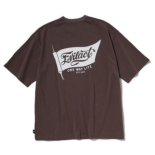 イーブルアクト Tシャツ EVILACT FLAG-261 SS メンズ 半袖 FLAG LOGO 