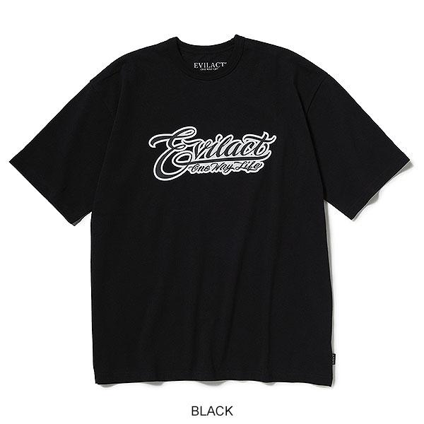 イーブルアクト Tシャツ EVILACT SCRIPT LOGO SS メンズ 半袖 