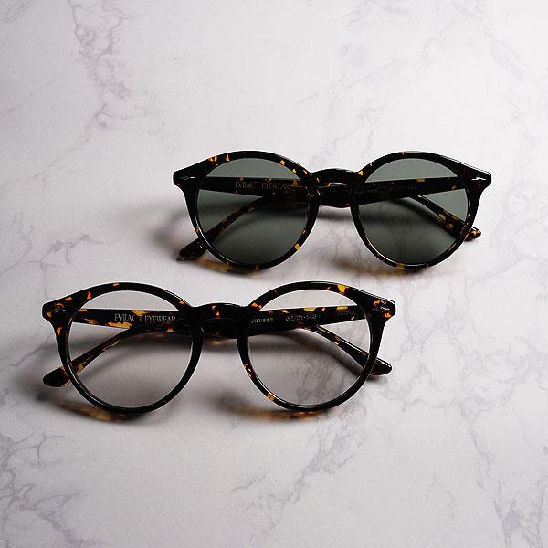 イーブルアクト アイウェア サングラス EVILACT EYEWEAR CURTISS 2 -YELLOW HAVANA- / green lens メンズ バイカーシェード