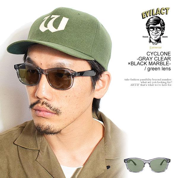 イーブルアクト アイウェア サングラス EVILACT EYEWEAR CYCLONE -GRAY