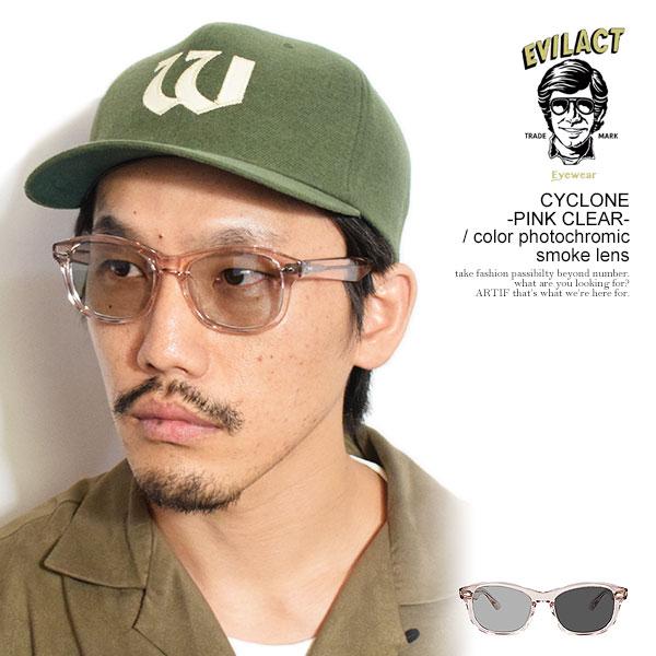 EVILACT(イーブルアクト) CYCLONE 箱有り イーブルアクト アイウェア サングラス EVILACT EYEWEAR CYCLONE -PINK