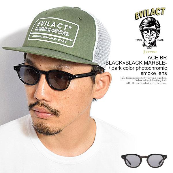 イーブルアクト アイウェア サングラス EVILACT EYEWEAR ACE BR -BLACK