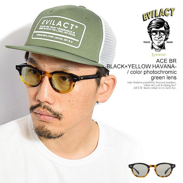 EVILACT eyewear ACE イーブルアクト・アイウェア　サングラス イーブルアクト アイウェア サングラス EVILACT EYEWEAR ACE BR -BLACK