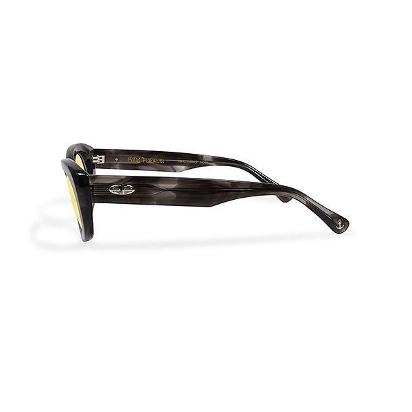 Evilact eyewear softmachine メガネ イーブルアクト アイウェア サングラス EVILACT EYEWEAR CYCLONE -AMBER MARBLE- green lens バイカーシェード カラーレンズ