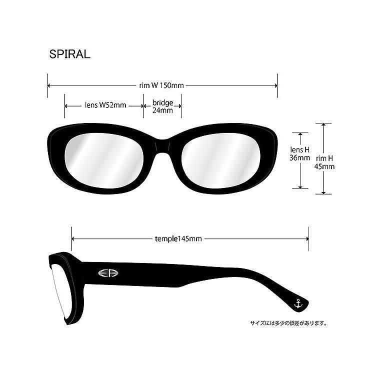イーブルアクト アイウェア サングラス EVILACT EYEWEAR SPIRAL -BLUE