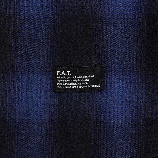 FAT エフエーティー シャツ FAT GIGADATION メンズ 長袖 チェック