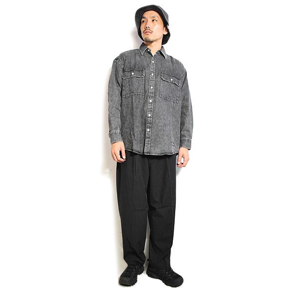 FAT エフエーティー シャツ FAT DENIFORM メンズ 長袖 デニムシャツ