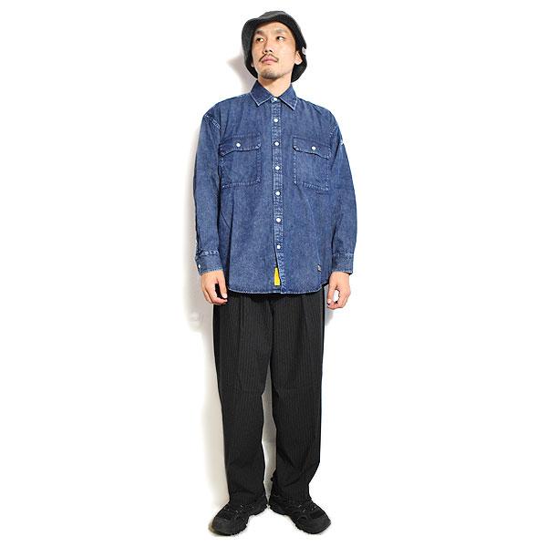 FAT エフエーティー シャツ FAT DENIFORM メンズ 長袖 デニムシャツ