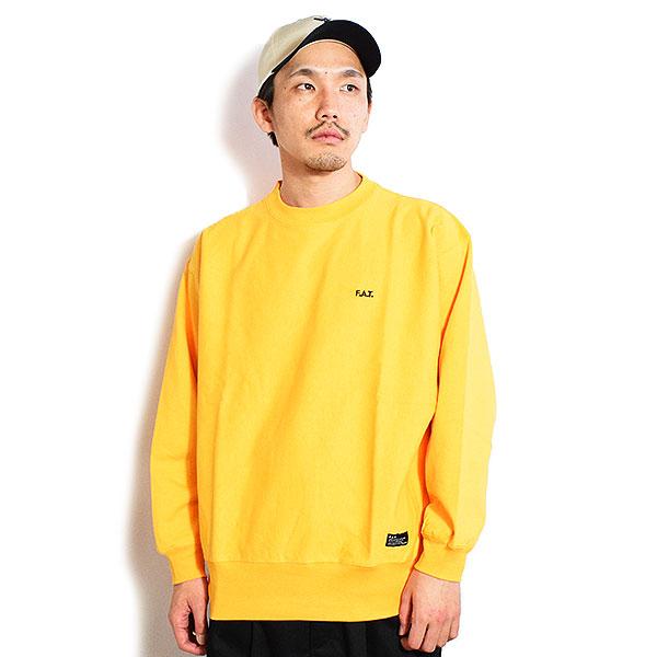 新品 エフエーティー フットボールシャツ FAT イエロー FAT FAT エフエーティー Tシャツ FAT AUTHENTIC メンズ 長袖 ロンT