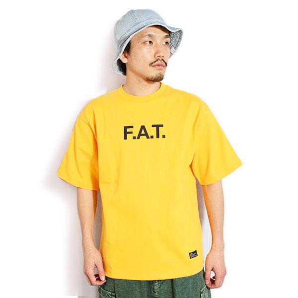 新品 エフエーティー フットボールシャツ FAT イエロー FAT FAT エフエーティー Tシャツ FAT SIGNATee メンズ 半袖 ヘビーオンス