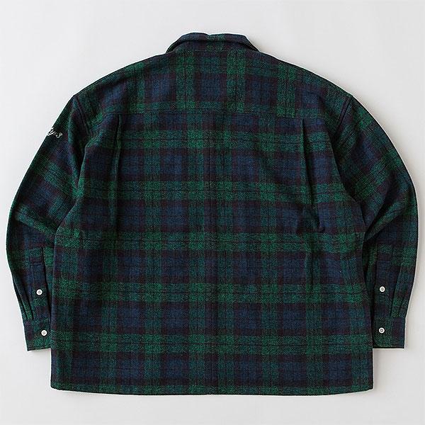 FAT エフエーティー シャツ FAT HEATHERCROP メンズ 長袖 チェック
