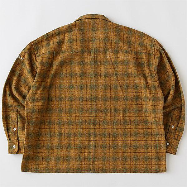 FAT エフエーティー シャツ FAT HEATHERCROP メンズ 長袖 チェック
