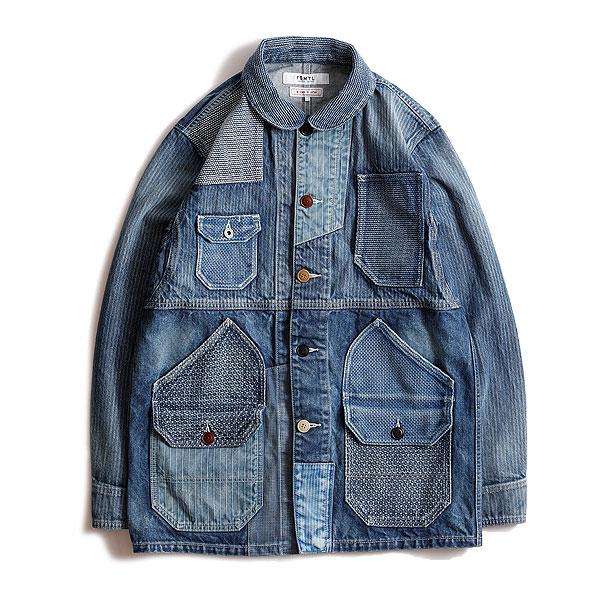 ファンダメンタル ジャケット FDMTL PATCHWORK COVERALL 3YR WASH