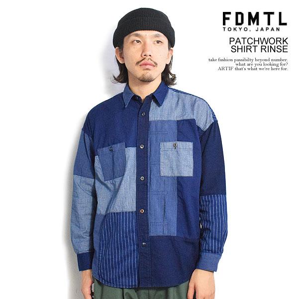 FDMTL（ファンダメンタル） SALE セール シャツ FDMTL PATCHWORK SHIRT