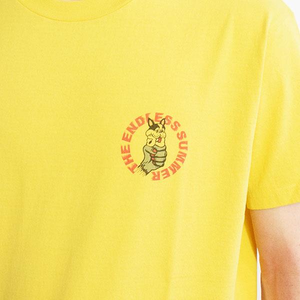 エンドレスサマー Tシャツ The Endless Summer TES SKATE LIFE T-SHIRT -YELLOW- メンズ 半袖 TES USコットン ストリート｜artif｜04