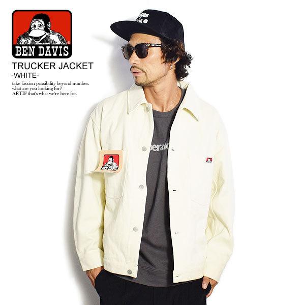 50 Off ベンデイビス トラッカージャケット Ben Davis Trucker Jacket White 新品即決 Trueholidays In