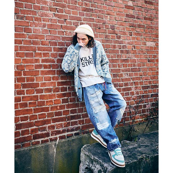 SALE セール グラム パンツ glamb Heavy Damage Wide Denim グランジワイドデニム メンズの画像