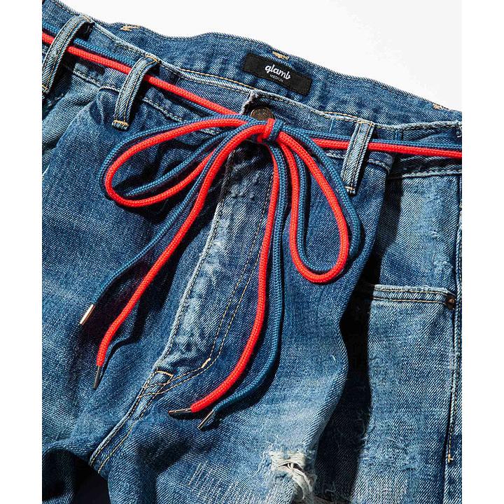 SALE セール グラム パンツ glamb Heavy Damage Wide Denim グランジワイドデニム メンズの画像