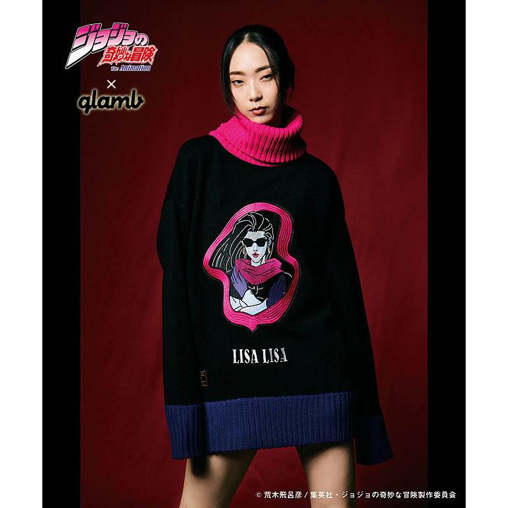 glamb（グラム） glamb×ジョジョの奇妙な冒険 ニット glamb Lisa Lisa 