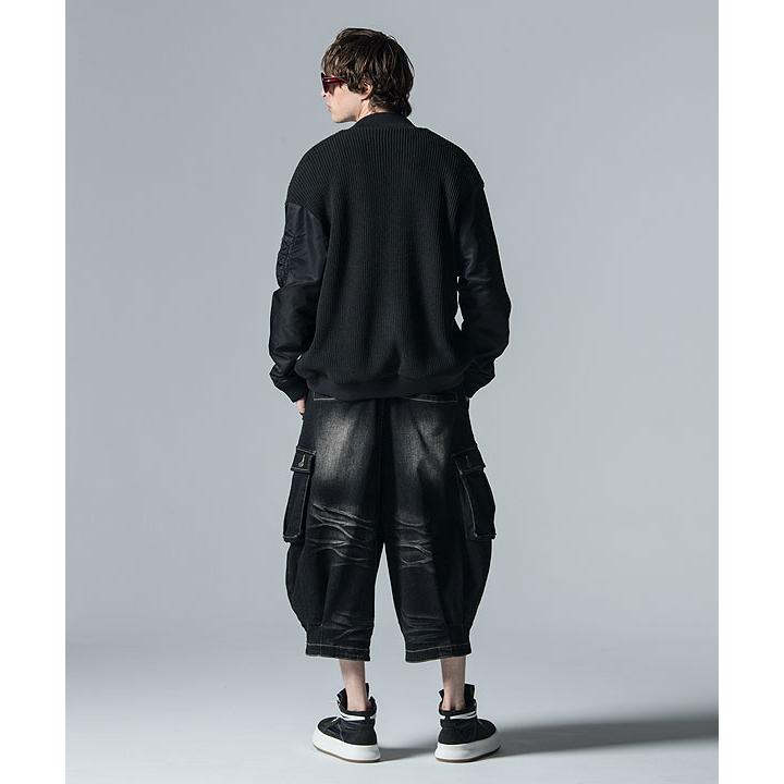 2024 春 先行予約 3月上旬〜中旬入荷予定 グラム パンツ glamb Cropped Denim Cargo Pants クロップドデニムカーゴパンツ 送料無料｜artif｜13