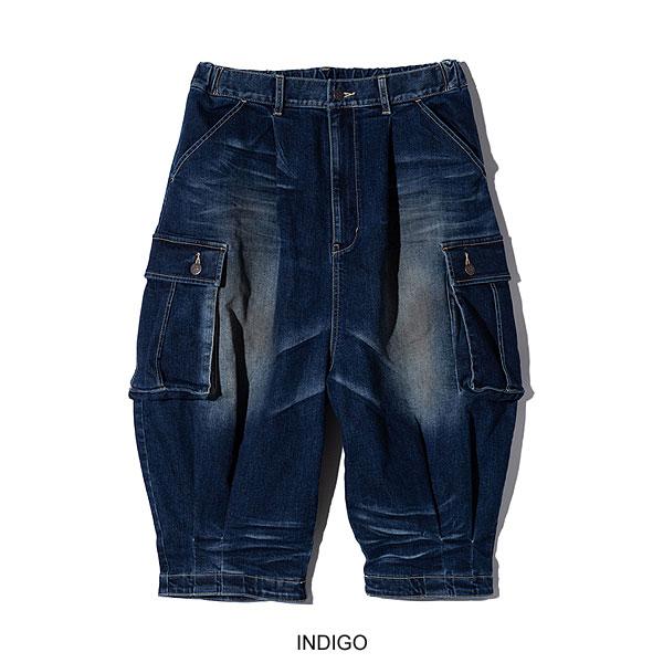 2024 春 先行予約 3月上旬〜中旬入荷予定 グラム パンツ glamb Cropped Denim Cargo Pants クロップドデニムカーゴパンツ 送料無料｜artif｜17