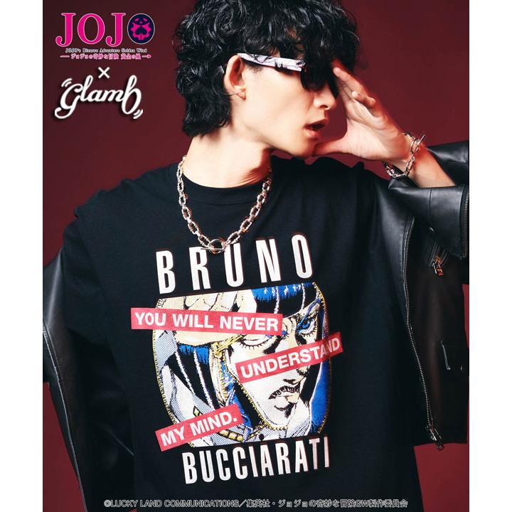 タグ付き　グラム　ジョジョの奇妙な冒険　ブチャラティ　Tシャツ黄金の風 glamb（グラム） glamb×ジョジョの奇妙な冒険 黄金の風 Tシャツ glamb