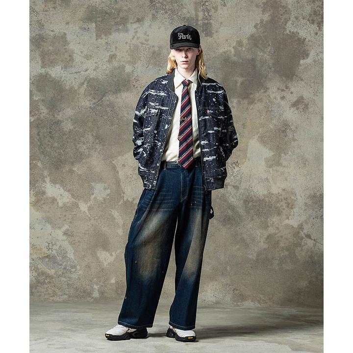 グラム ジャケット glamb Splash Jacquard Denim MA-1 送料無料の画像