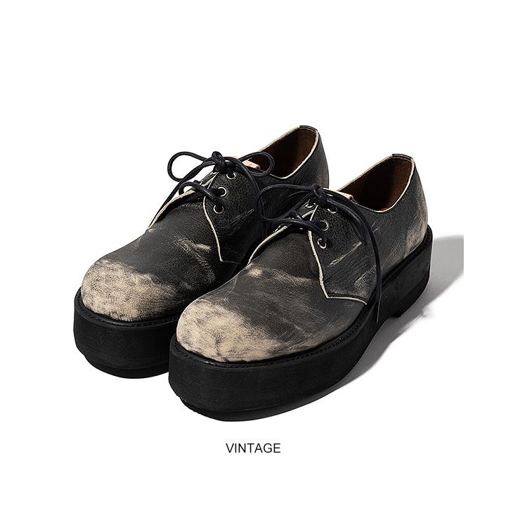 2026 春 先行予約 3月下旬〜4月上旬入荷予定 グラム シューズ glamb Aged Three Hole Shoes 送料無料 キャンセル不可の画像
