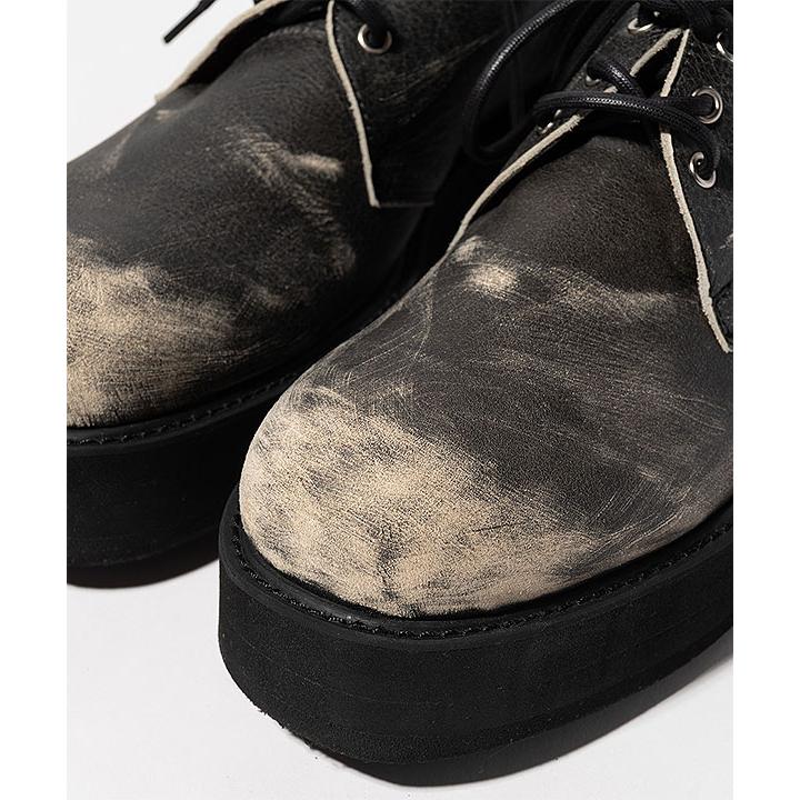 2026 春 先行予約 3月下旬〜4月上旬入荷予定 glamb グラム Aged Three Hole Shoes シューズ 送料無料 キャンセル不可 atfacc glamb（グラム） 2026 春 先行予約 3月下旬〜4月上旬入荷予定 シューズ