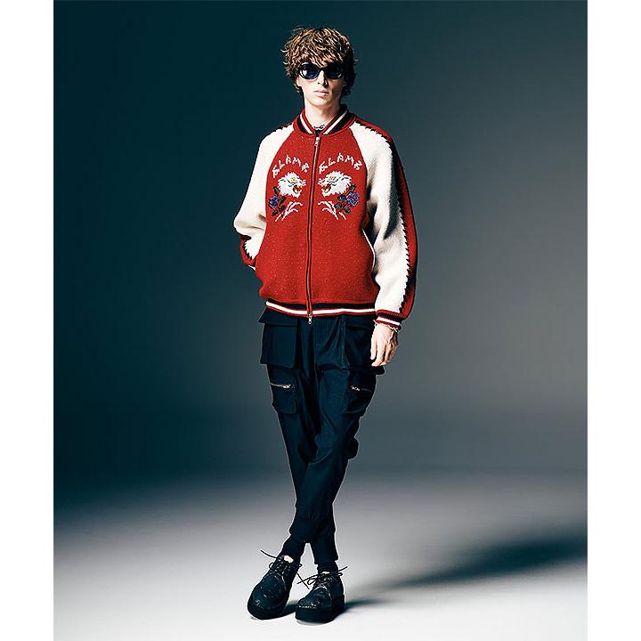 グラム ジャケット glamb White Tiger Knit Ska Jumper 送料無料の画像
