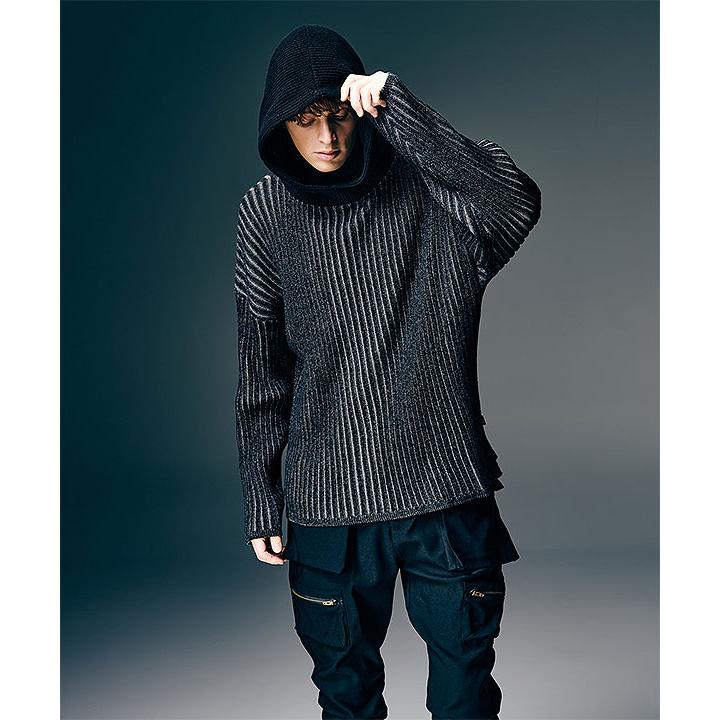 glamb パーカー glamb（グラム） パーカー glamb Stripe Rib Knit Hoodie 送料無料