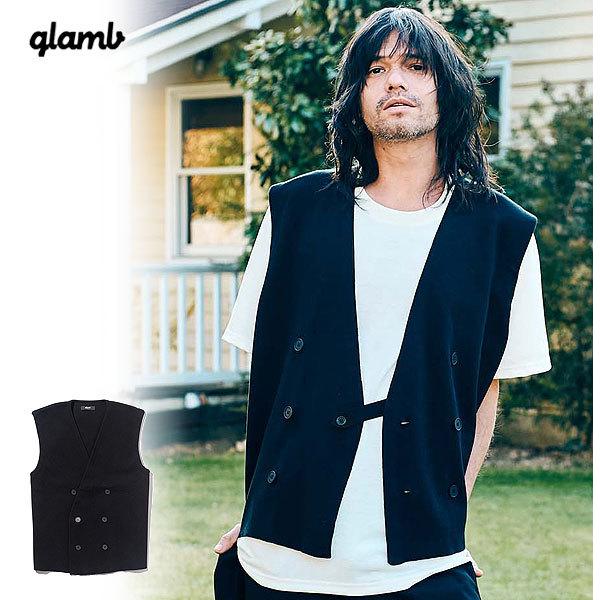 お気にいる 22 夏 おしゃれ メンズ Vest Breasted Double ダブルブレストベスト ベスト グラム Glamb 5月下旬から6月上旬入荷予定 先行予約 前開き サイズ M Dev Jlstudios Square5 Com
