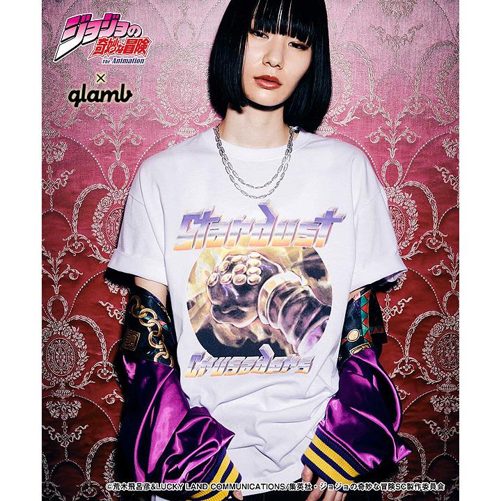 glamb glamb×ジョジョの奇妙な冒険 3部 グラム Tシャツ Star Platinum  