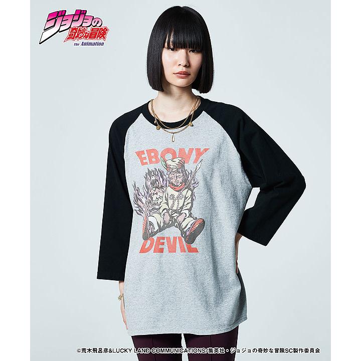 glamb（グラム） glamb×ジョジョの奇妙な冒険 3部 Tシャツ glamb Ebony