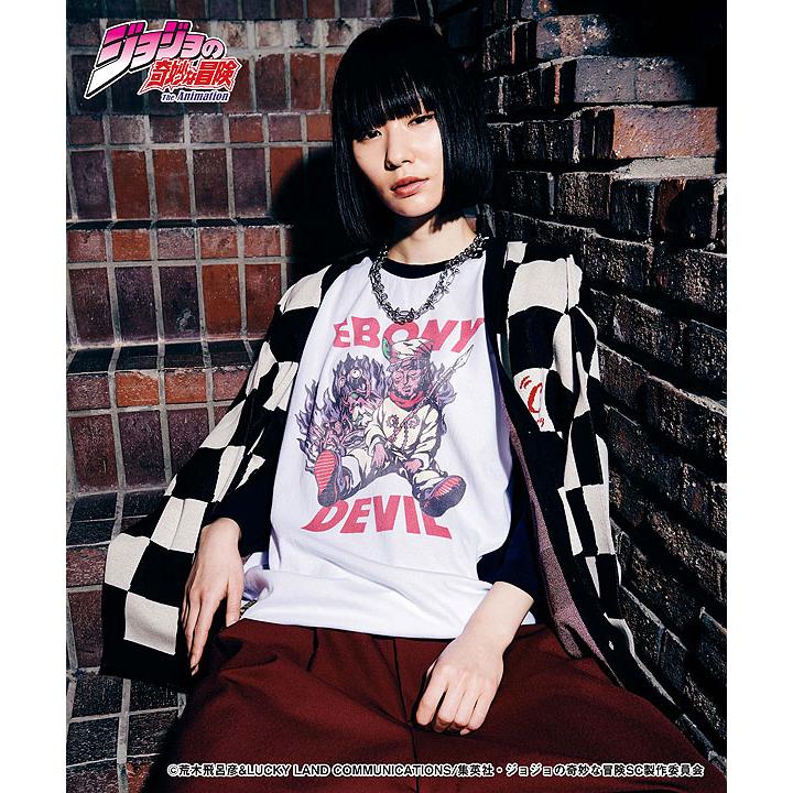 glamb（グラム） glamb×ジョジョの奇妙な冒険 3部 Tシャツ glamb Ebony