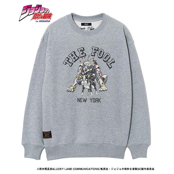 glamb glamb×ジョジョの奇妙な冒険 3部 グラム トレーナー Iggy Sweat 
