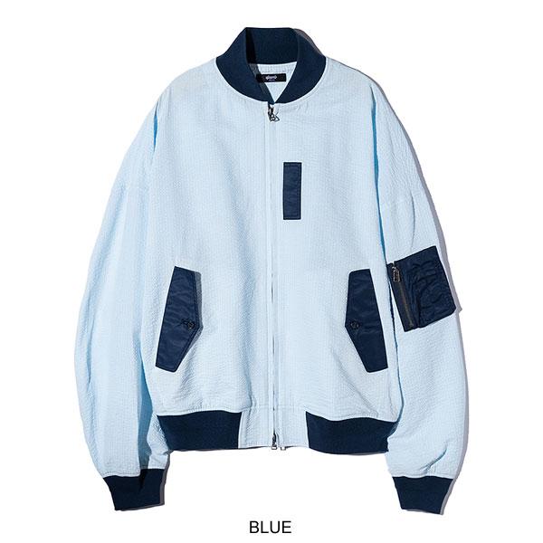 glamb グラム ジャケット Seersucker Summer MA-1 シアサッカー glamb グラム ジャケット Seersucker Summer MA-1 シアサッカー