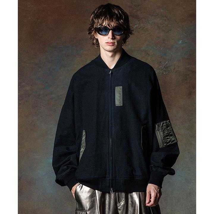 glamb グラム ジャケット Seersucker Summer MA-1 シアサッカー glamb グラム ジャケット Seersucker Summer MA-1 シアサッカー