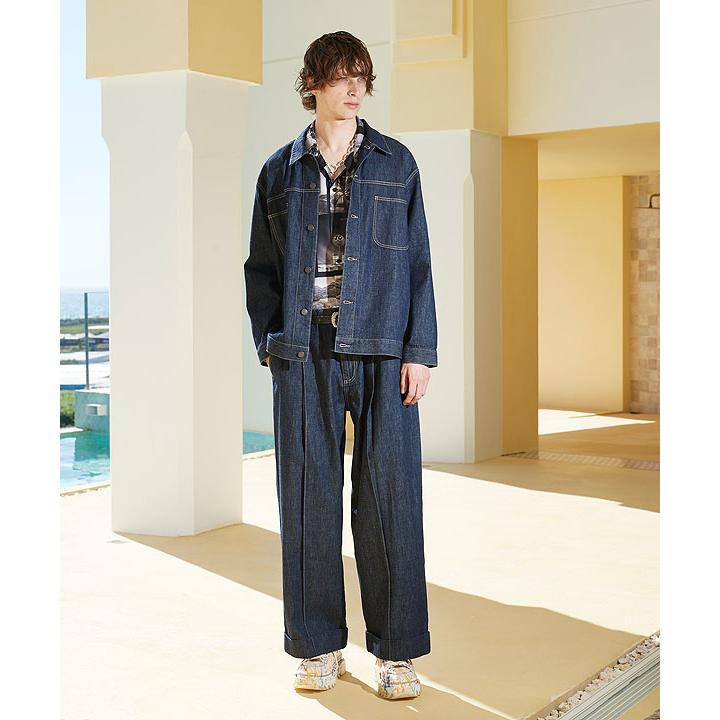 2024 夏 先行予約 6月上旬〜中旬入荷予定 グラム パンツ glamb Crease Stitch Denim クリースステッチデニム 送料無料 キャンセル不可｜artif｜03