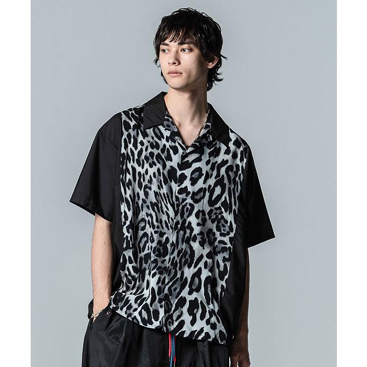 グラム シャツ glamb Leopard Panel Shirt レオパードパネルシャツ 