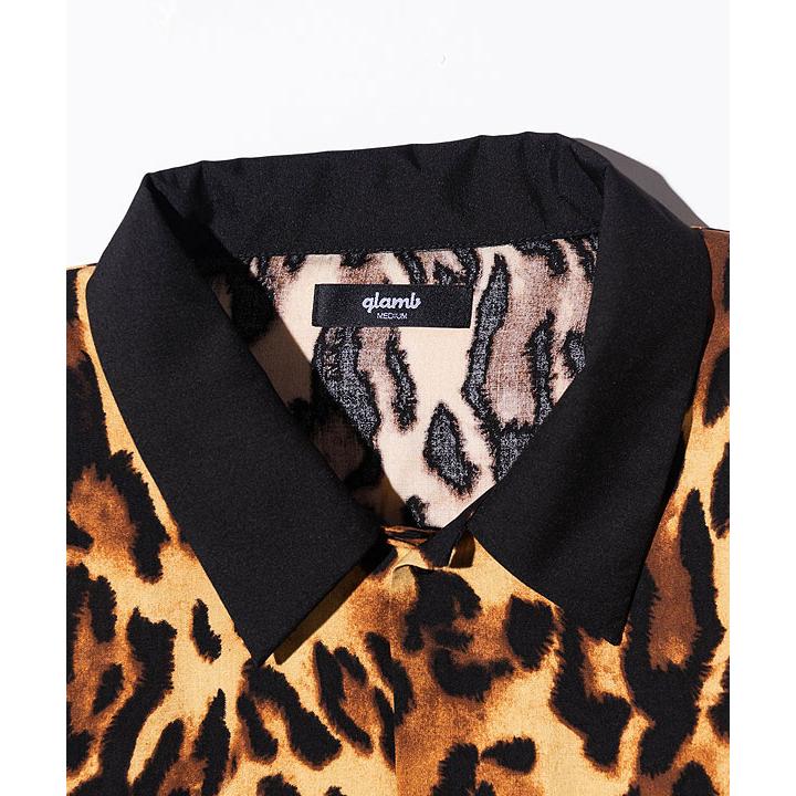 glamb グラム シャツ Leopard Panel Shirt レオパードパネルシャツ 