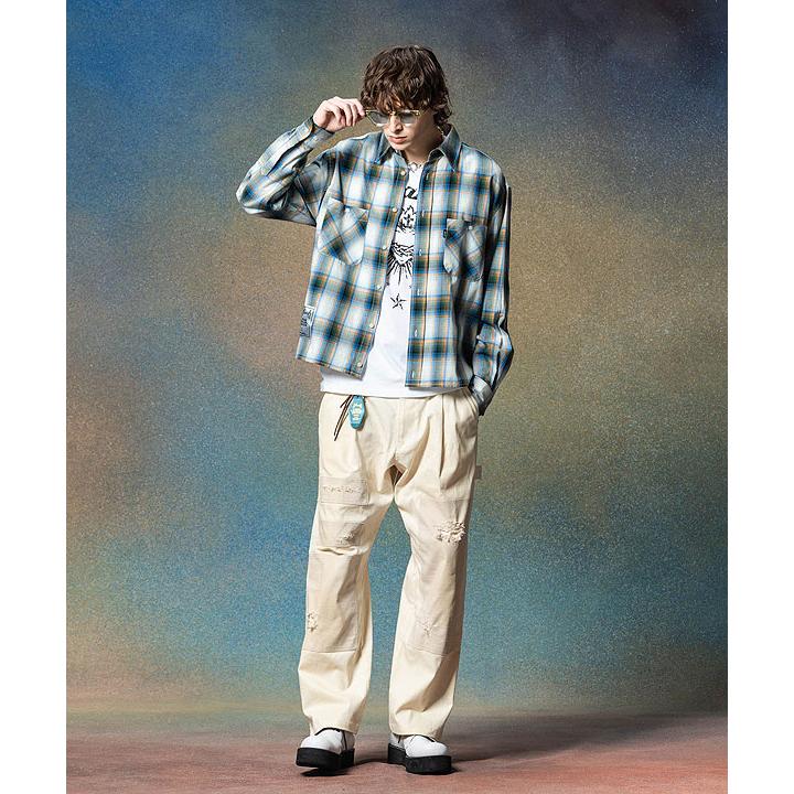 glamb グラム　Shinin layered pants リブパンツ 楽天市場】glamb グラム Rib Layered Cargo Pants リブレイヤード