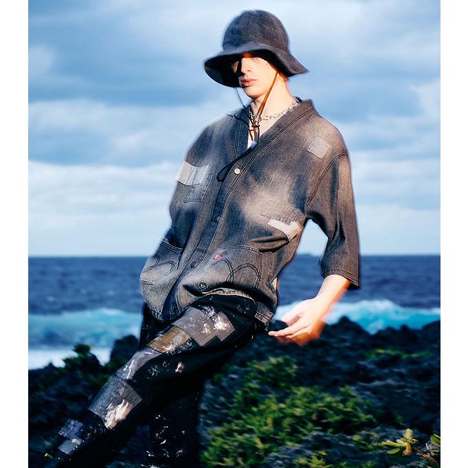 glamb（グラム） シャツ glamb Unplugged Denim Happi Shirt 